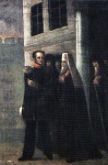 Император Александр I с митрополитом и братией лавры